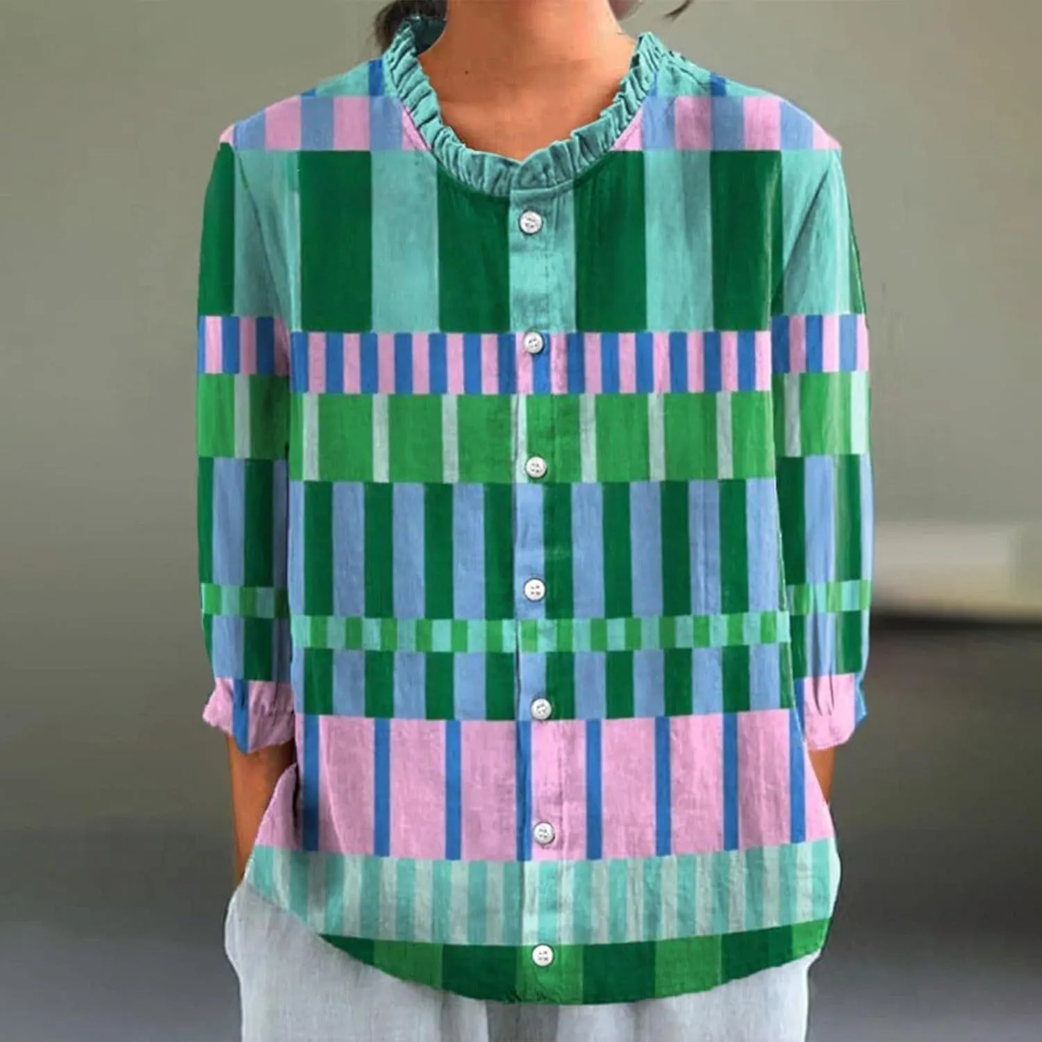 Linen Shirts for Women Summer Lightweight Short Sleeve Tunic Tshirts Cute Collared Tops Casual Business Work Blouses