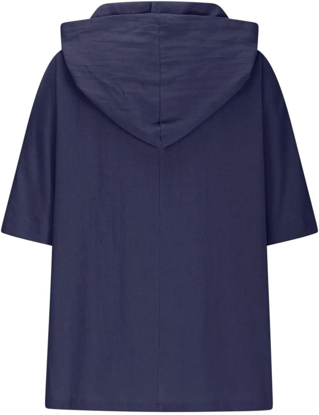 Linen Shirts for Women Summer V Neck Button Down Solid Color Short Sleeve Loose Vacation Blouse Tops with Pockets