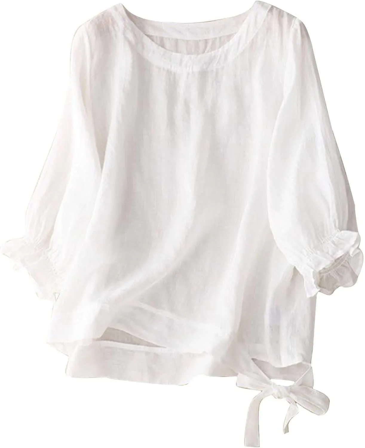 Linen Tops for Women Button Down Soft Shirt Oversized Loose T Shirt Plus Size Summer Shirts Lightweight Shirts