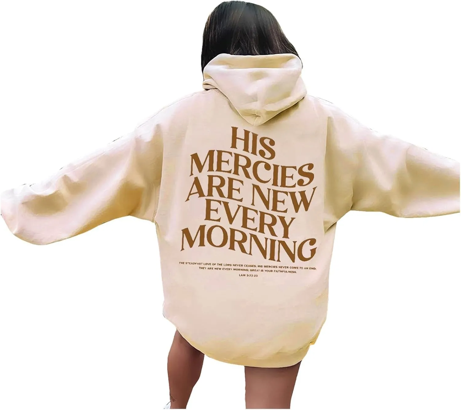 Living Water Eternal Life Graphic Christian Womens Hoodies Oversized Long Sleeve Jesus Faith Y2K Girls Sweatshirts Pullover
