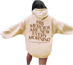 Living Water Eternal Life Graphic Christian Womens Hoodies Oversized Long Sleeve Jesus Faith Y2K Girls Sweatshirts Pullover