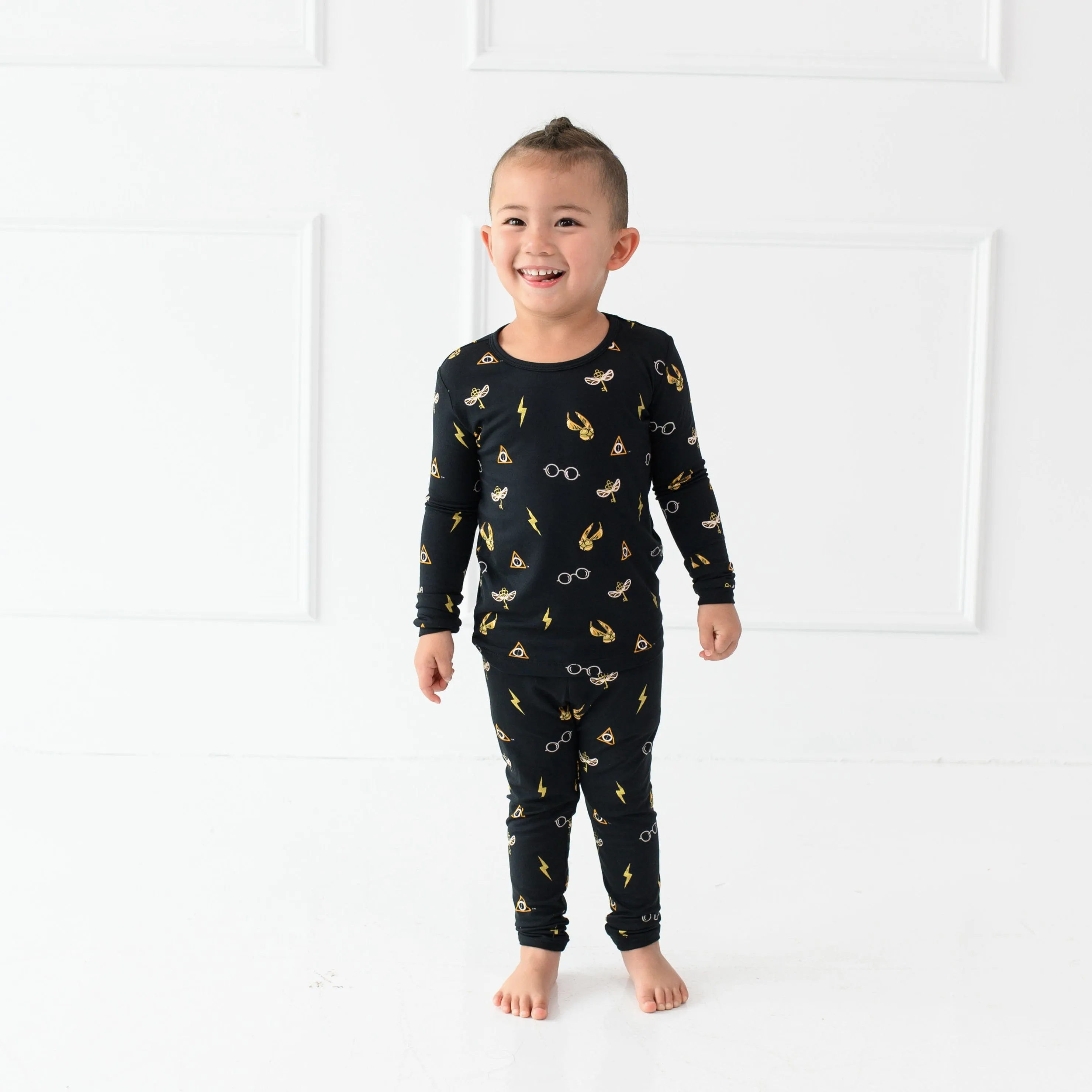 Long Sleeve Pajamas in Midnight Icon