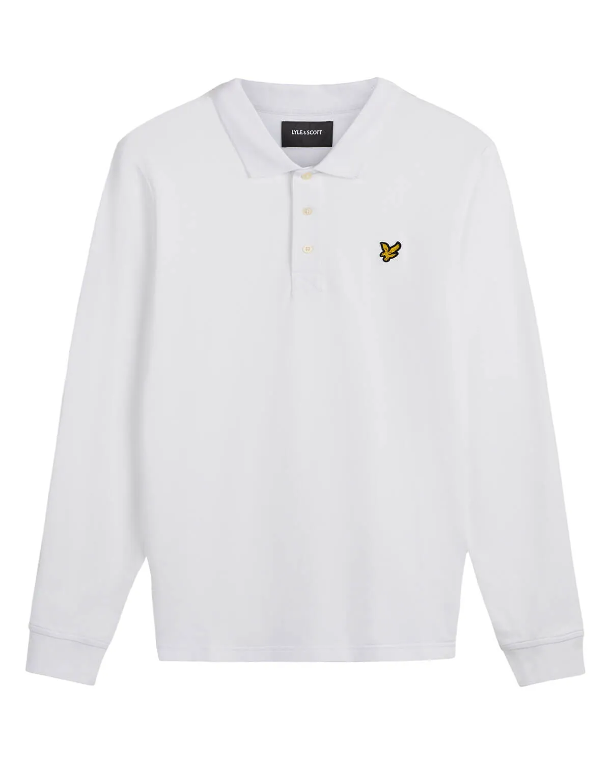 Lyle & Scott Long Sleeved Polo in White