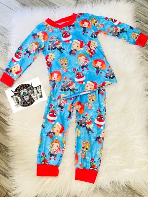 Marvel Superhero Christmas Pajama Set