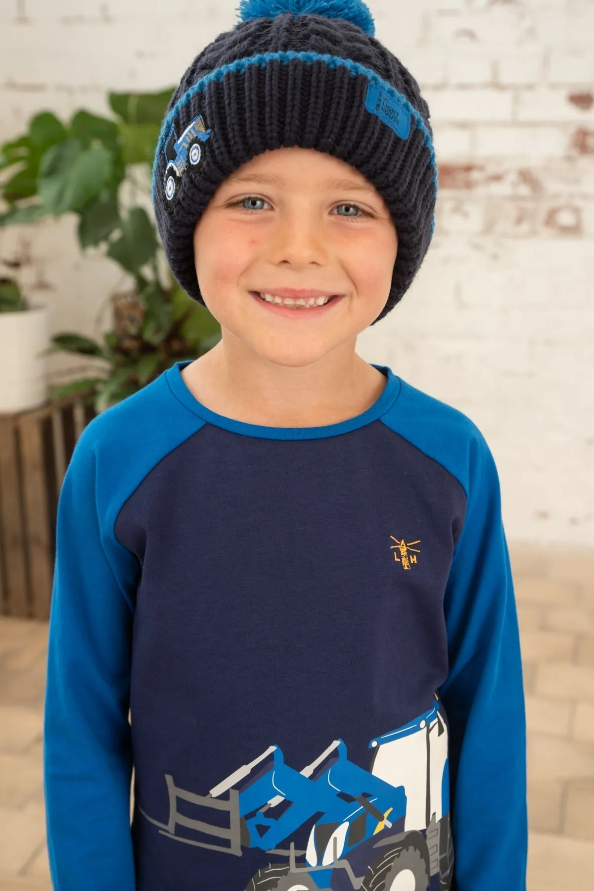 Mason Top - Blue Front Loader