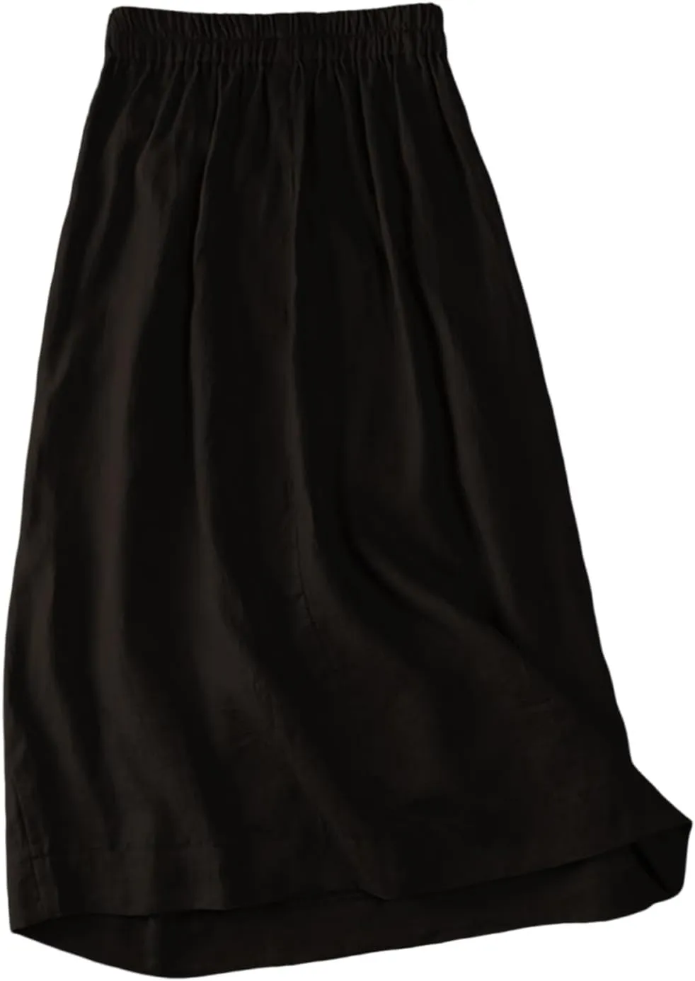 Maxi Skirts for Women Summer Loose Casual Trendy Button Solid Color Flowy Vacation Linen Skirt, M-2XL