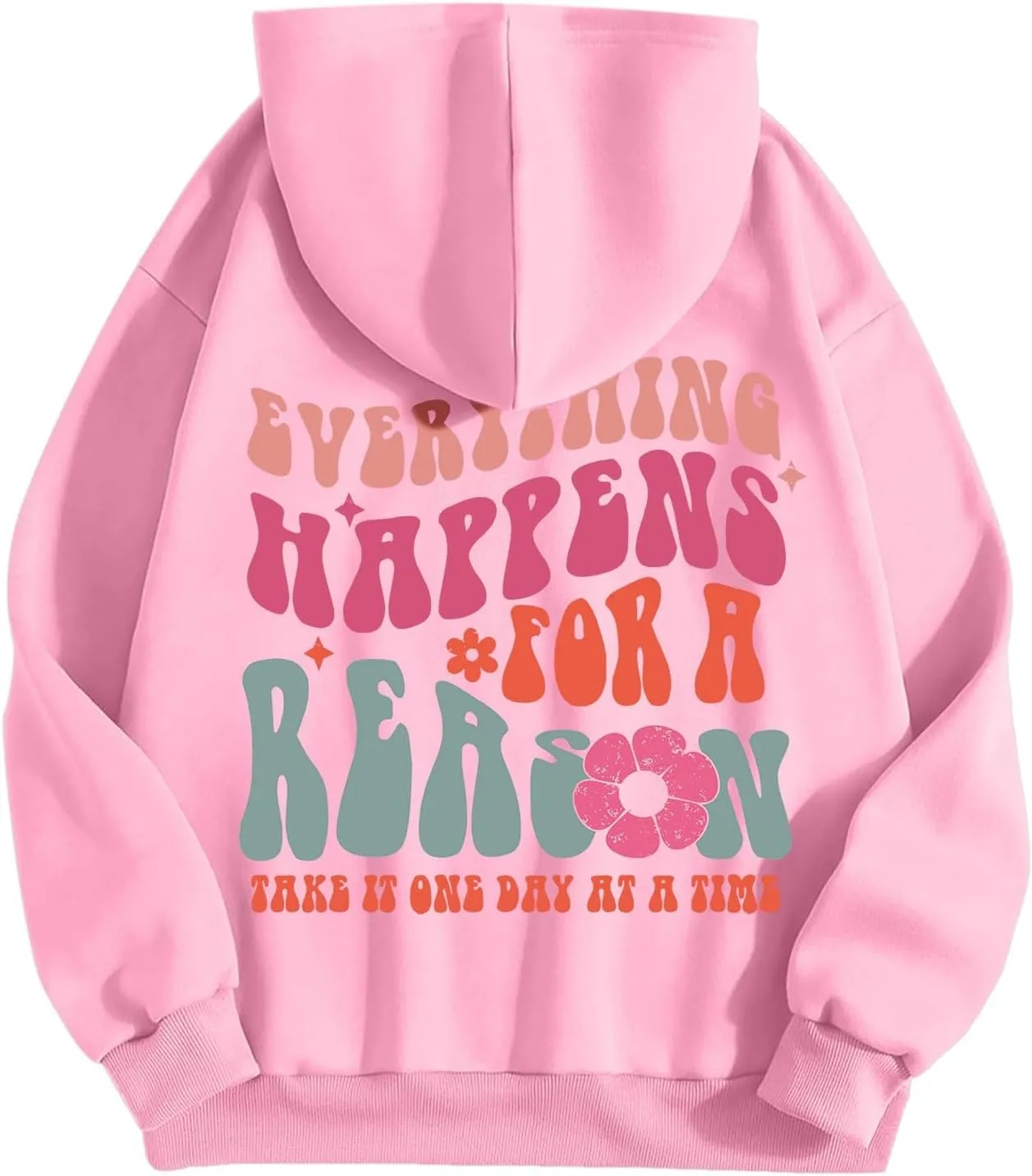 Meet Me at The Ocean Graphic Preppy Hoodies for Women Girls Cute Trendy Oversized Sweatshirts Long Sleeve Y2K Pullover Tops