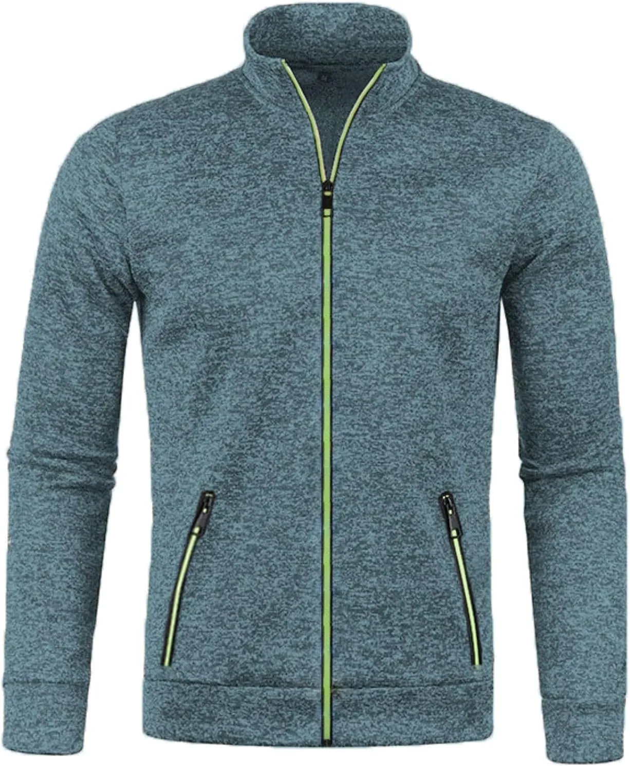 Men Jacket Hoodies Casual Full Zip Cardigan Long Sleeve Shirts Jacket Sweater with Pockets Streetwear Hoodies