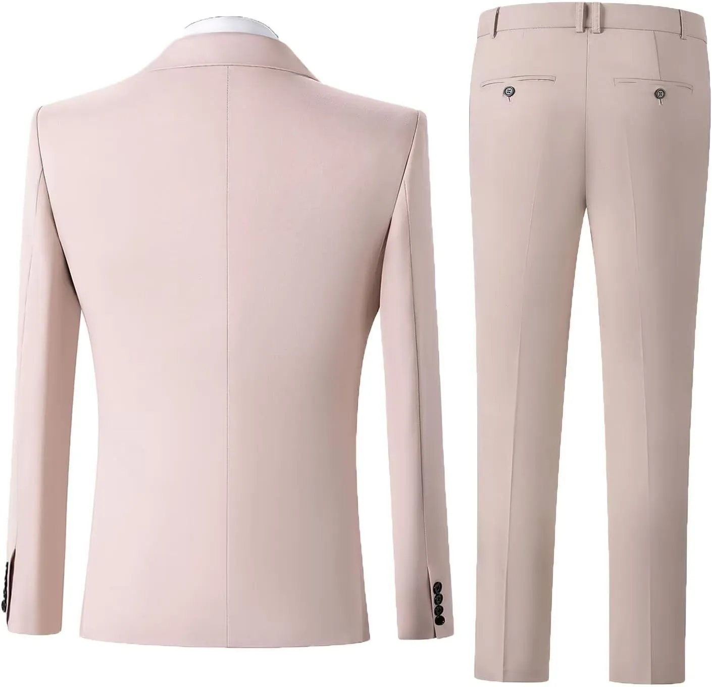 Men's 2 Piece Suits Double Breasted Tuxedo Sets for Men Slim Fit Blazer Jacket Pants Sets for Business Formal Wedding Prom