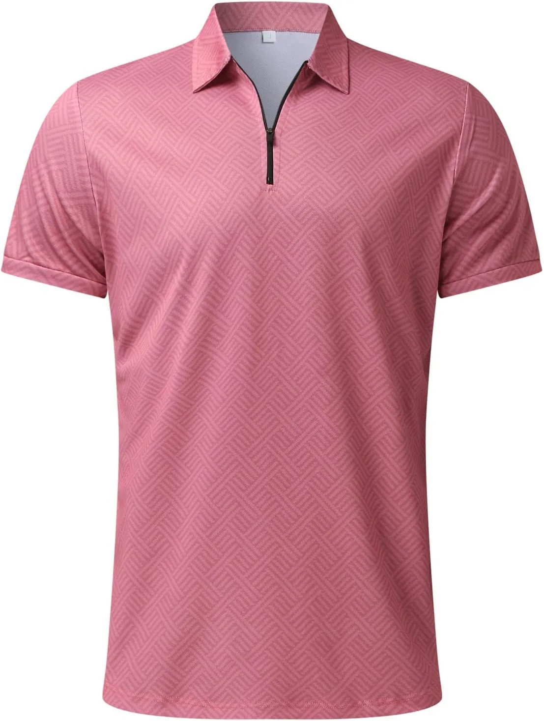 Men's 2 Piece Summer Beach Outfits Quarter Zip T Shirts Short Set Solid Color Big and Tall Comfort Sport Suit
