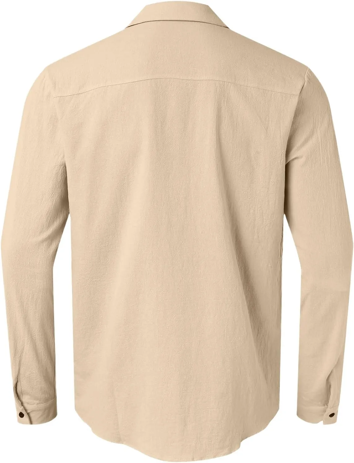 Mens Casual Fashion Solid Color Lapel Long Sleeve Cardigan Shirt Gradient Shirt Mens Shirts
