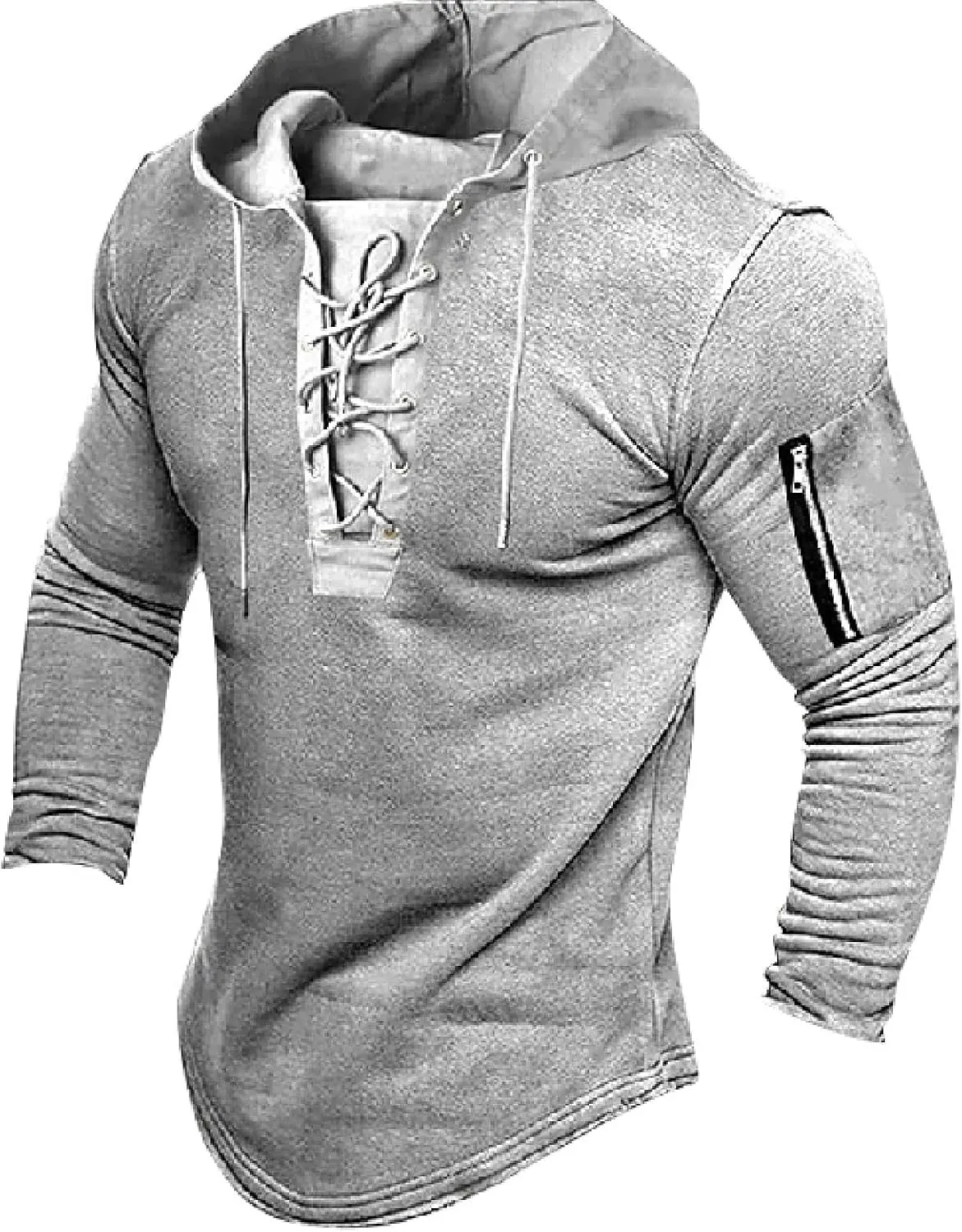 Men's Casual T Shirt Hoodies Shirts Long Sleeve Casual Workout Sport Hoodie T Shirt Pullover Top Work Shirt, M-3XL