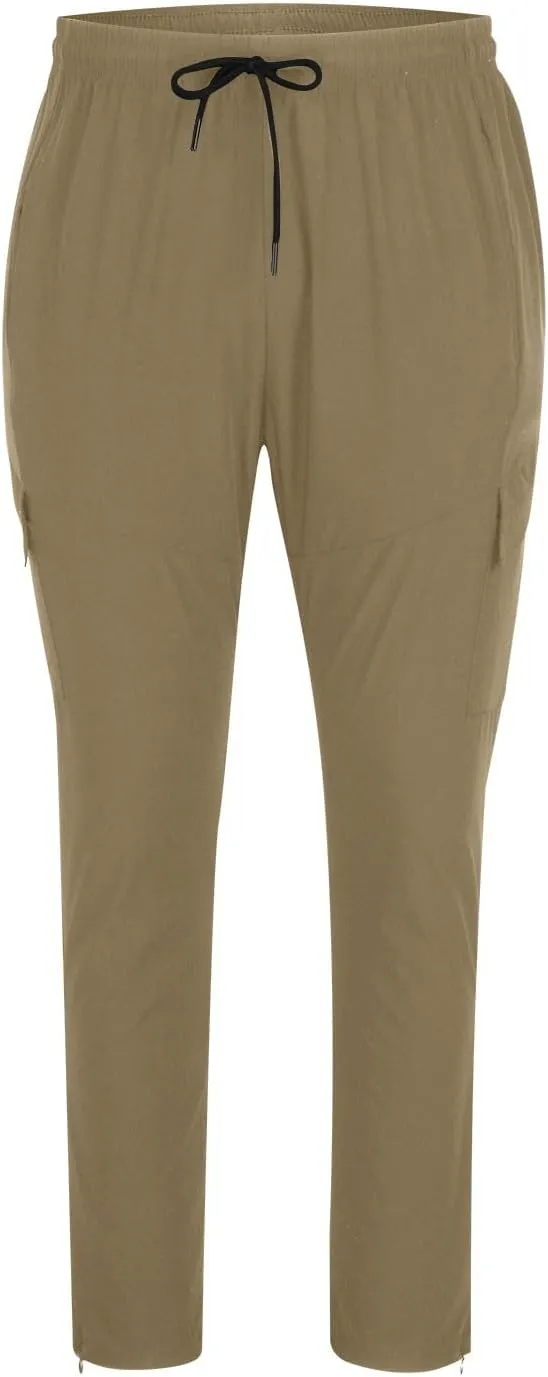 Mens Chino Trousers Jogger Sweatpant Plain Casual Wear Elastic Waist Drawstring Outdoor Work Pants Rugby Trousers