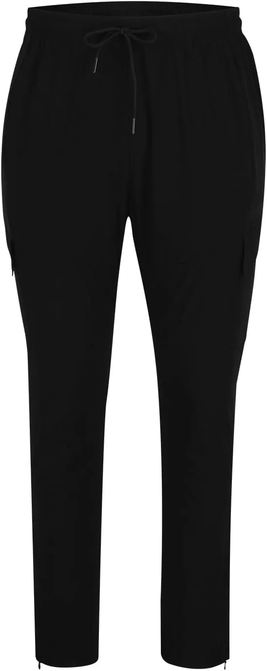 Mens Chino Trousers Jogger Sweatpant Plain Casual Wear Elastic Waist Drawstring Outdoor Work Pants Rugby Trousers