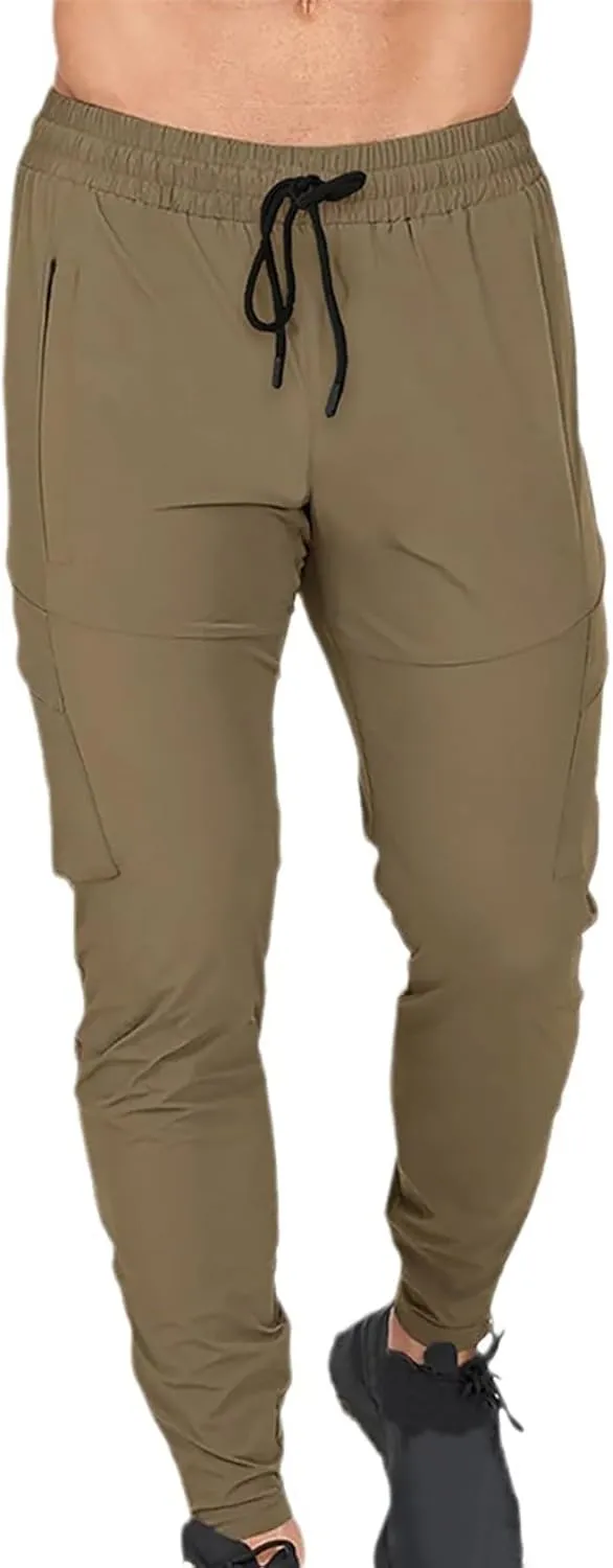Mens Chino Trousers Jogger Sweatpant Plain Casual Wear Elastic Waist Drawstring Outdoor Work Pants Rugby Trousers