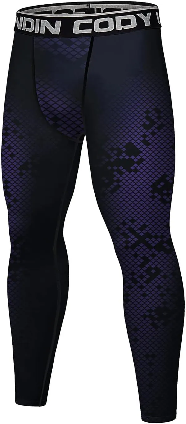 Men's Compression Elastic Tight Leggings Base Layer Leggings Running Workout Active Tights Bottoms