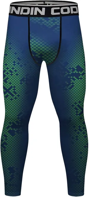 Men's Compression Elastic Tight Leggings Base Layer Leggings Running Workout Active Tights Bottoms