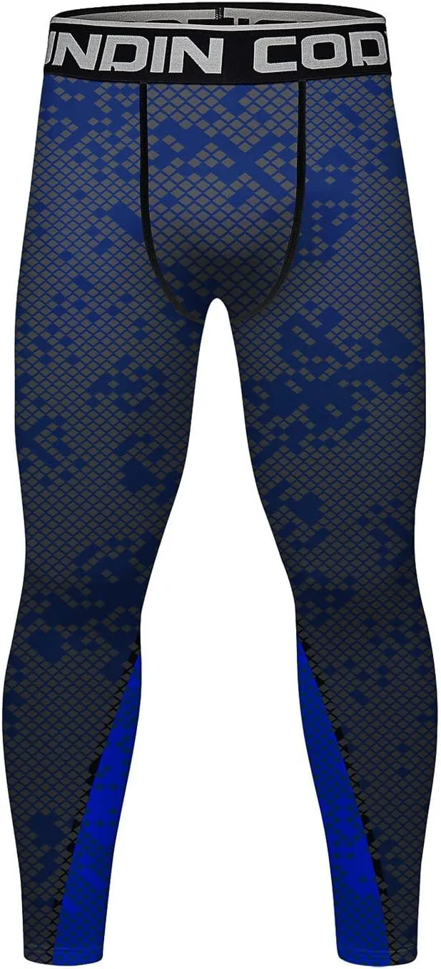 Men's Compression Elastic Tight Leggings Base Layer Leggings Running Workout Active Tights Bottoms
