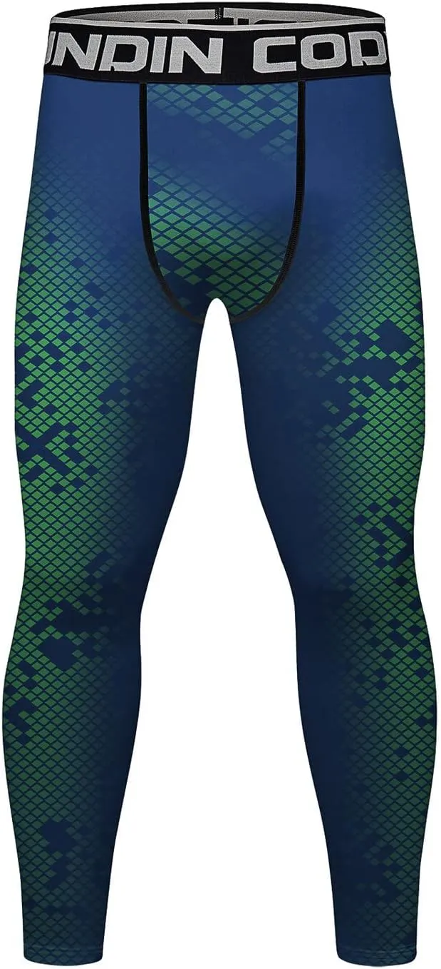 Men's Compression Elastic Tight Leggings Base Layer Leggings Running Workout Active Tights Bottoms