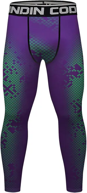 Men's Compression Elastic Tight Leggings Base Layer Leggings Running Workout Active Tights Bottoms