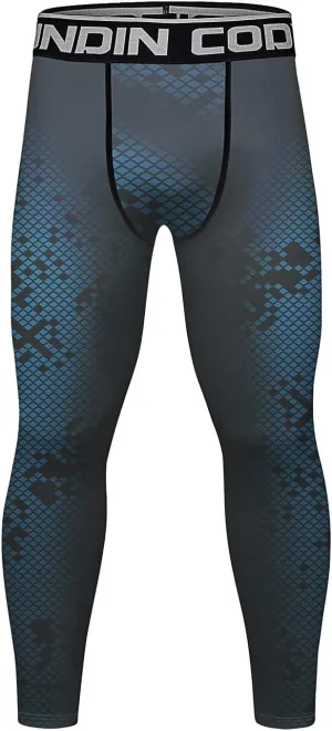 Men's Compression Elastic Tight Leggings Base Layer Leggings Running Workout Active Tights Bottoms