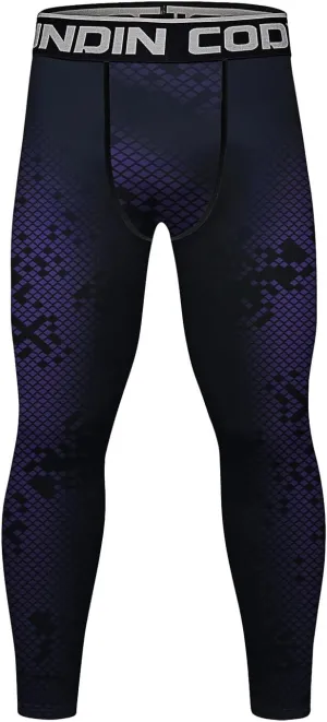 Men's Compression Elastic Tight Leggings Base Layer Leggings Running Workout Active Tights Bottoms