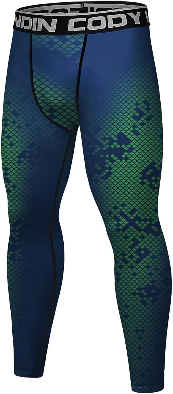 Men's Compression Elastic Tight Leggings Base Layer Leggings Running Workout Active Tights Bottoms