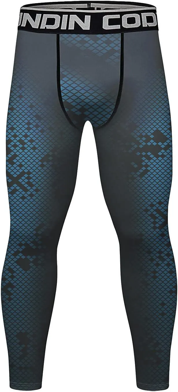Men's Compression Elastic Tight Leggings Base Layer Leggings Running Workout Active Tights Bottoms