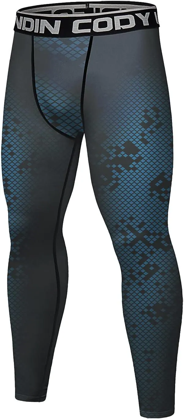 Men's Compression Elastic Tight Leggings Base Layer Leggings Running Workout Active Tights Bottoms