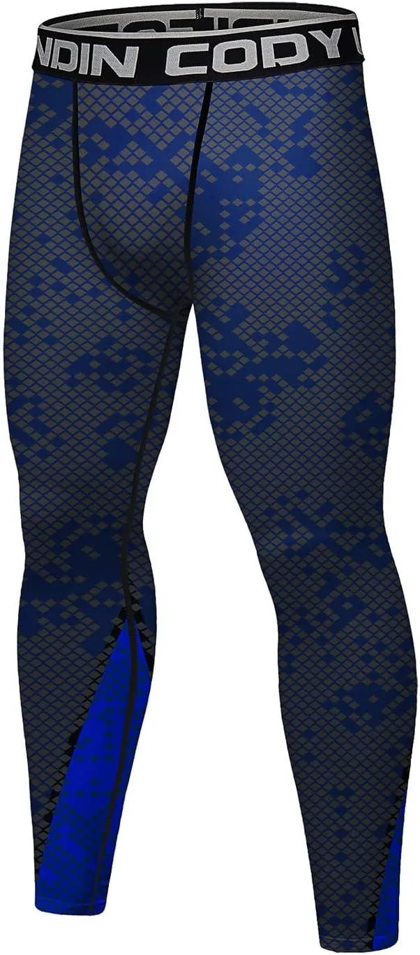 Men's Compression Elastic Tight Leggings Base Layer Leggings Running Workout Active Tights Bottoms