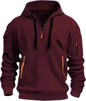 Men's Fashion Zip Up Hoodie with Pockets