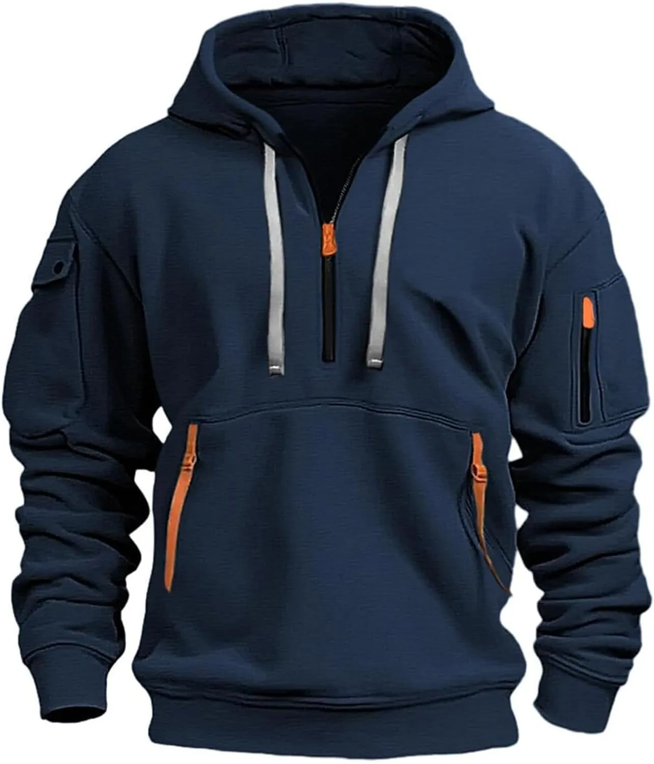 Men's Fashion Zip Up Hoodie with Pockets