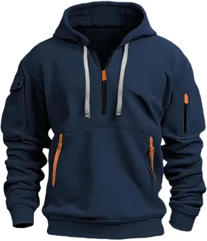 Men's Fashion Zip Up Hoodie with Pockets