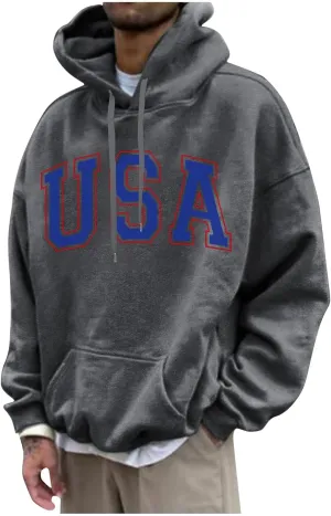 Men's Graphic Hoodies Letter Print Techwear Y2k Hoodie Long Sleeve Streetwear Unisex Casual Hoodies, M-3XL