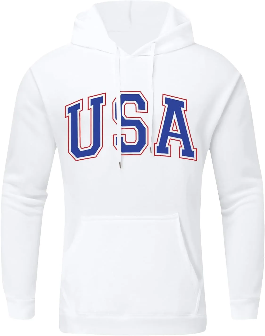 Men's Graphic Hoodies Pullover Color Block Fleece Long Sleeve Sweatshirt Tops With Pocket Hoodies, M-6XL