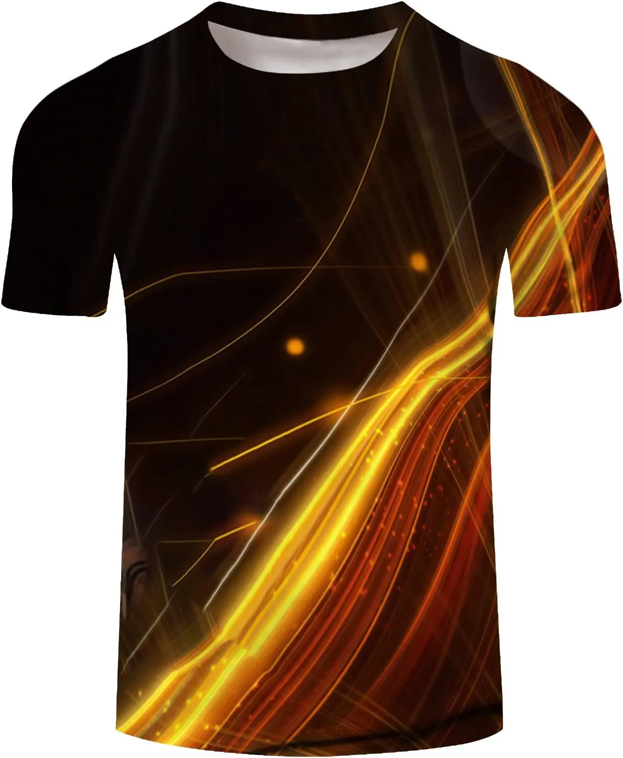 Mens Graphic T-Shirts Funny Digital Print Short Sleeve Shirts Slim Fit Graphic Summer Y2K Shirt Crewneck Western Tops