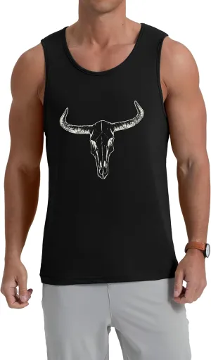 Mens Graphic Tank Tops Crewneck Gym Muscle Beach Hawaii Sleeveless Shirts