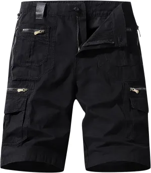 Men's Hiking Cargo Shorts Chino Flat Front Stretch Outdoor Lightweight Tactical Casual Climbing Camping Fishing Shorts