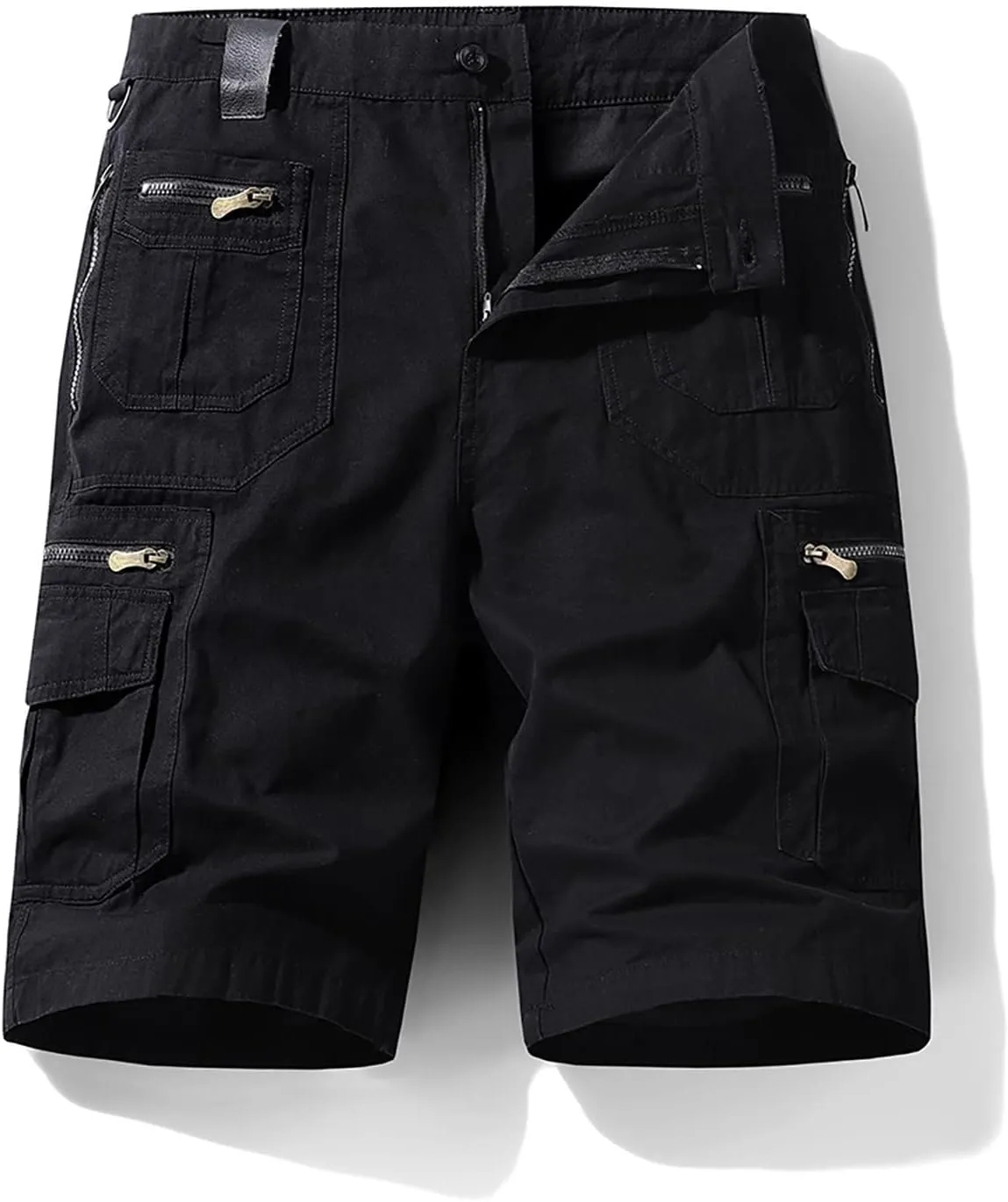 Men's Hiking Cargo Shorts Chino Flat Front Stretch Outdoor Lightweight Tactical Casual Climbing Camping Fishing Shorts