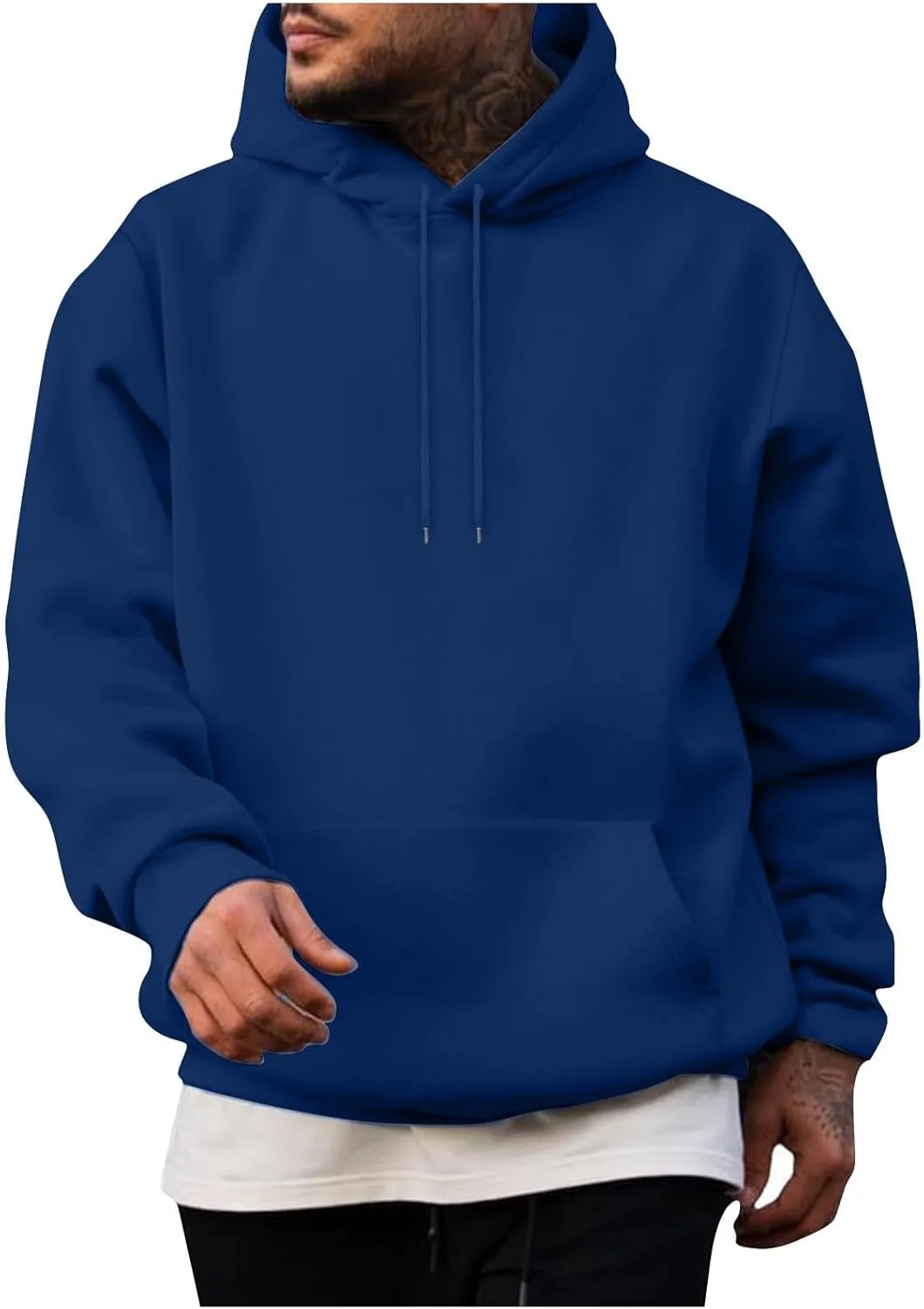 Men's Hoodies Multi Pocket Zip up Hoodie Lightweight Hooded Sweatshirt Fall Winter Jacket Active Sweatshirts