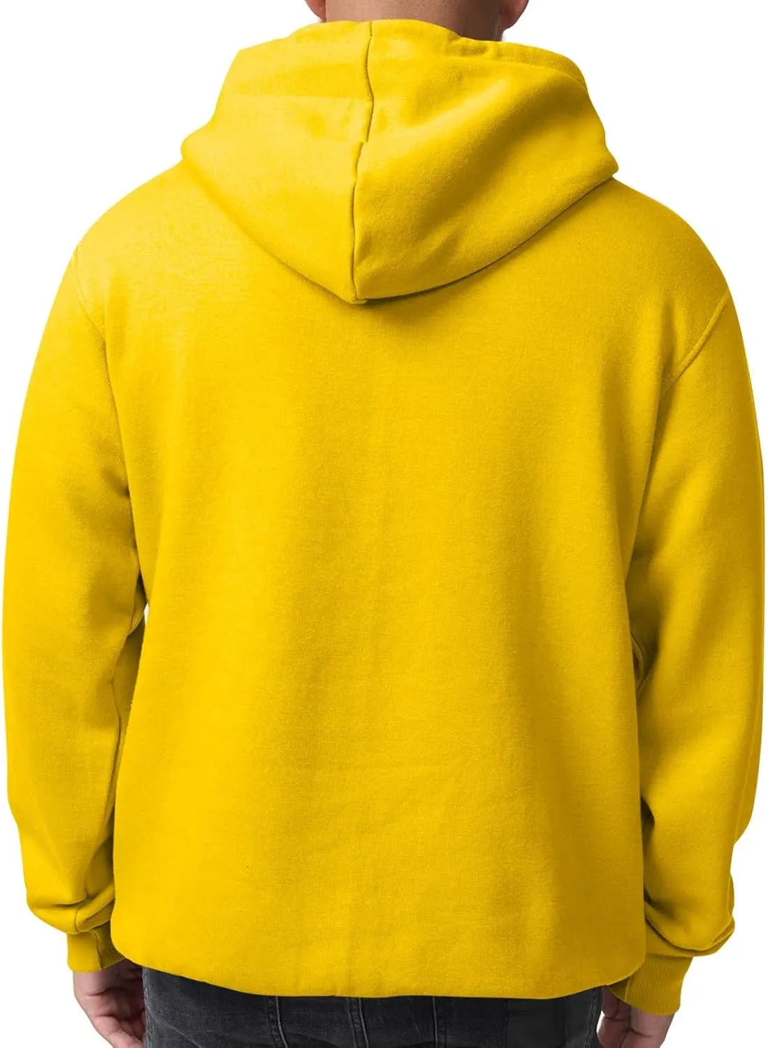 Mens Hoodies Pullover Fleece Lined Oversized Hoodie Casual Loose Long Sleeve Drawstring Hooded Sweatshirt with Pockets