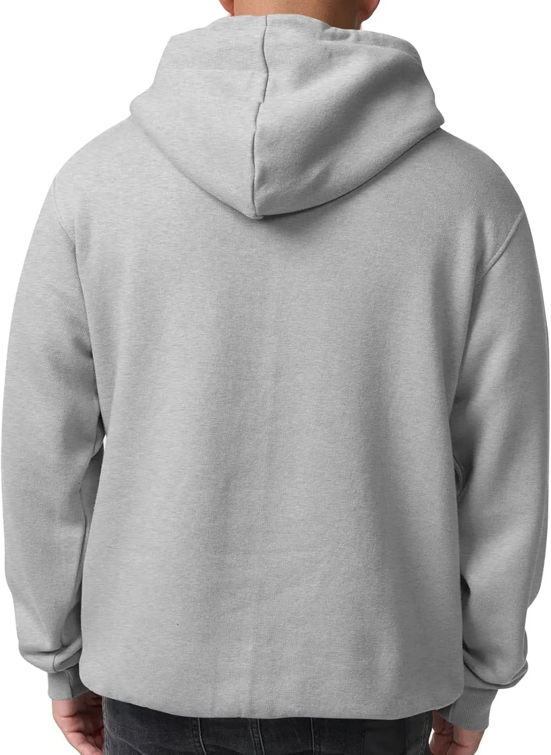 Mens Hoodies Pullover Fleece Lined Oversized Hoodie Casual Loose Long Sleeve Drawstring Hooded Sweatshirt with Pockets
