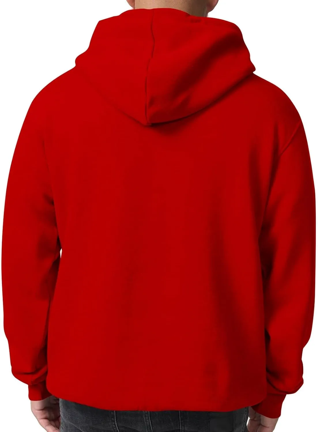 Mens Hoodies Pullover Fleece Lined Oversized Hoodie Casual Loose Long Sleeve Drawstring Hooded Sweatshirt with Pockets