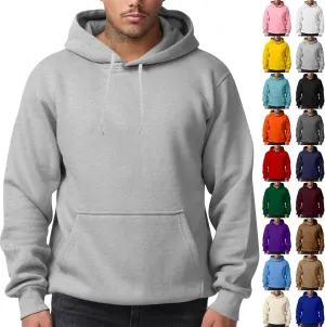 Mens Hoodies Pullover Fleece Lined Oversized Hoodie Casual Loose Long Sleeve Drawstring Hooded Sweatshirt with Pockets