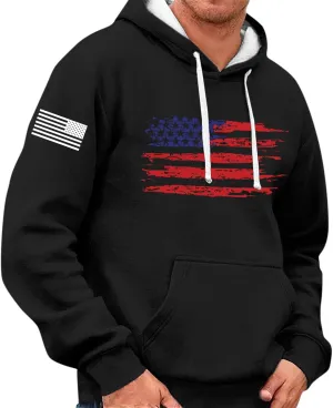 Mens Hoodies Sweatshirt For Fashion Padded Pockets Long Sleeve Graphic Casual Prints Drawstring Hoodies