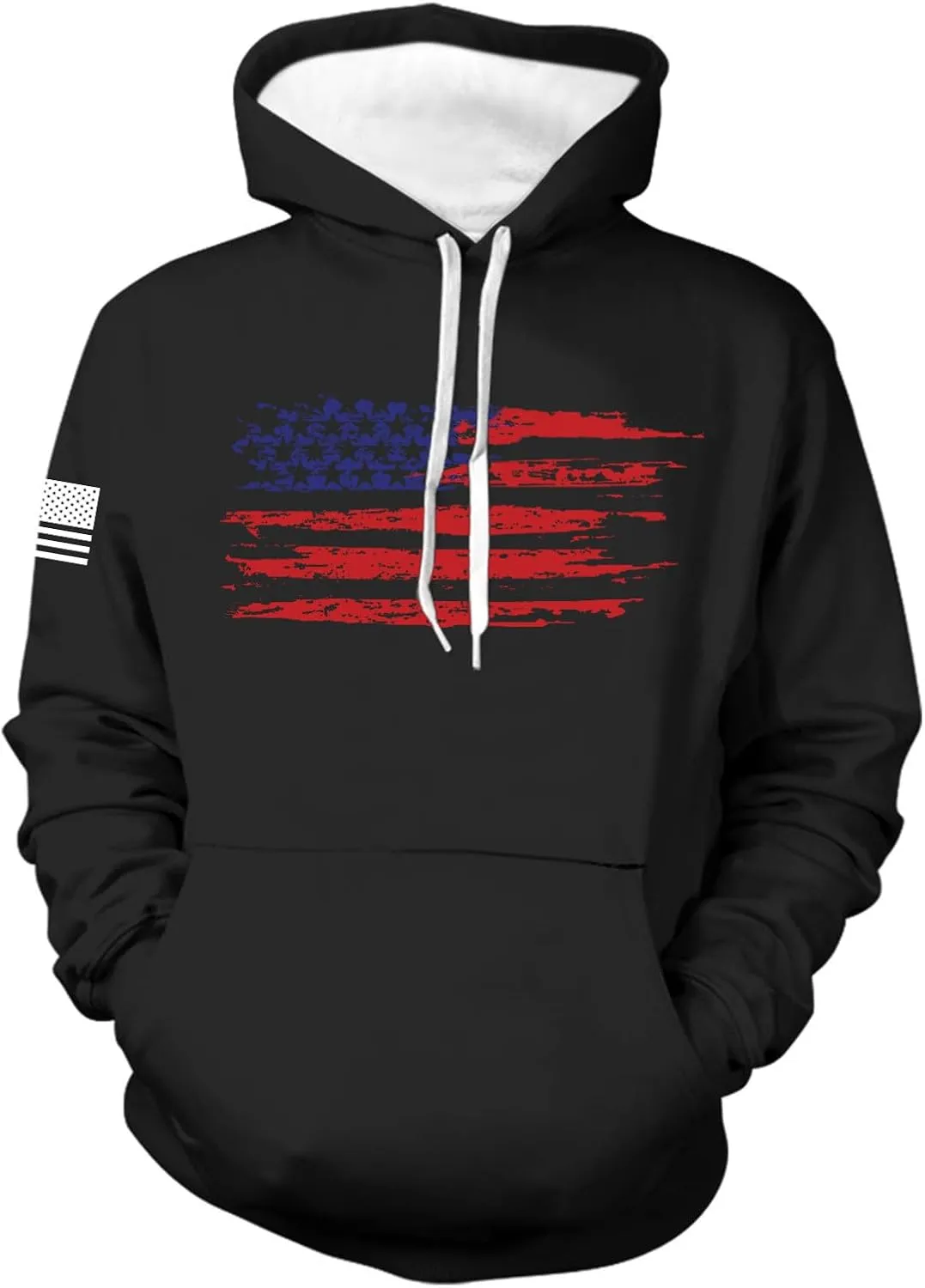 Mens Hoodies Sweatshirt For Fashion Padded Pockets Long Sleeve Graphic Casual Prints Drawstring Hoodies