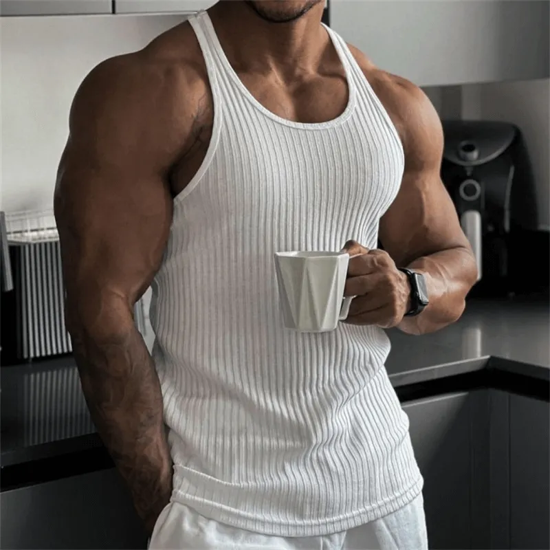 Men's Pure Color Sports Tank Top / Fitness Sleeveless Male Clothing - SF1153