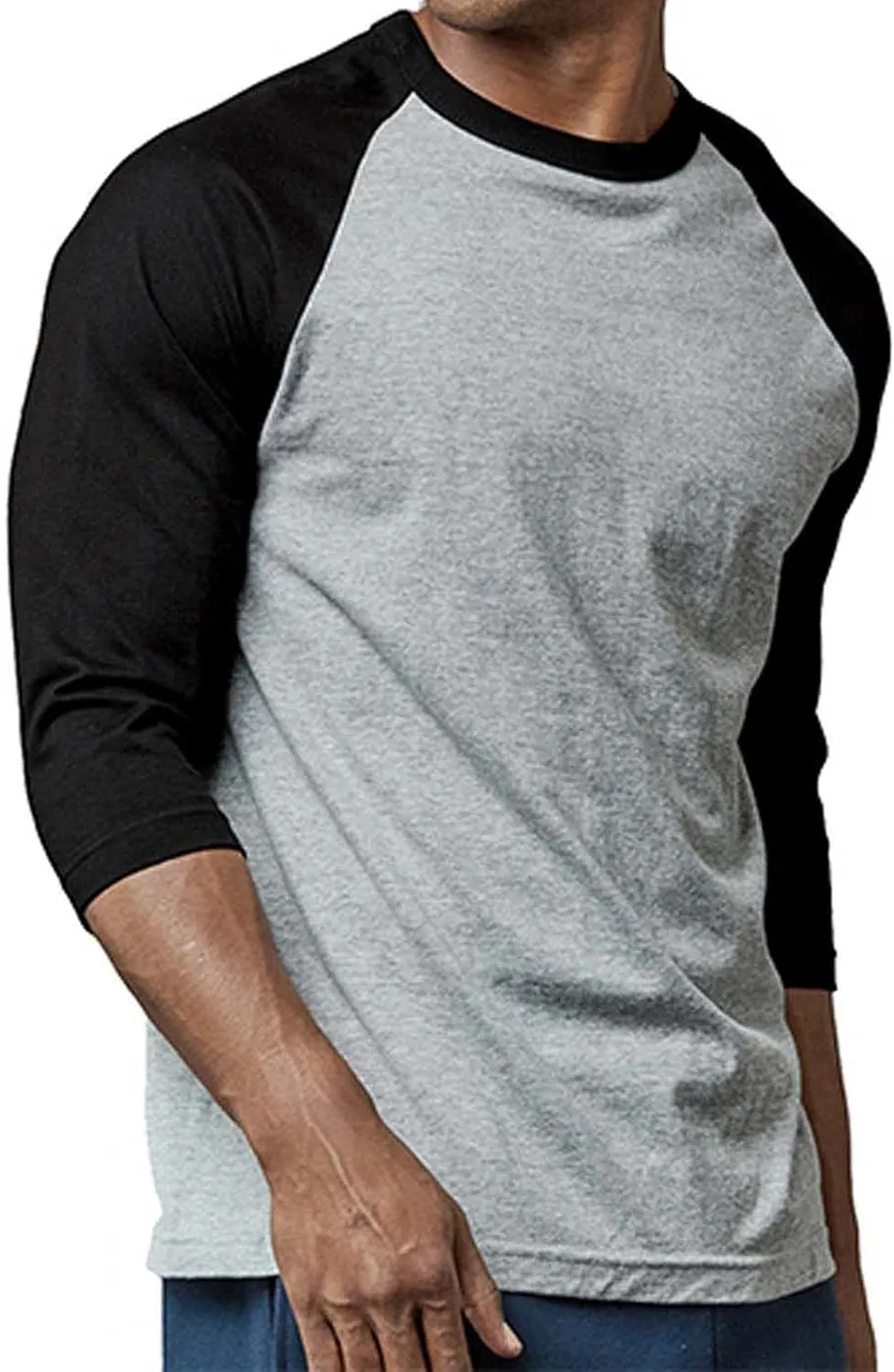 Men's Raglan Baseball Tee Shirt - Casual T-Shirts