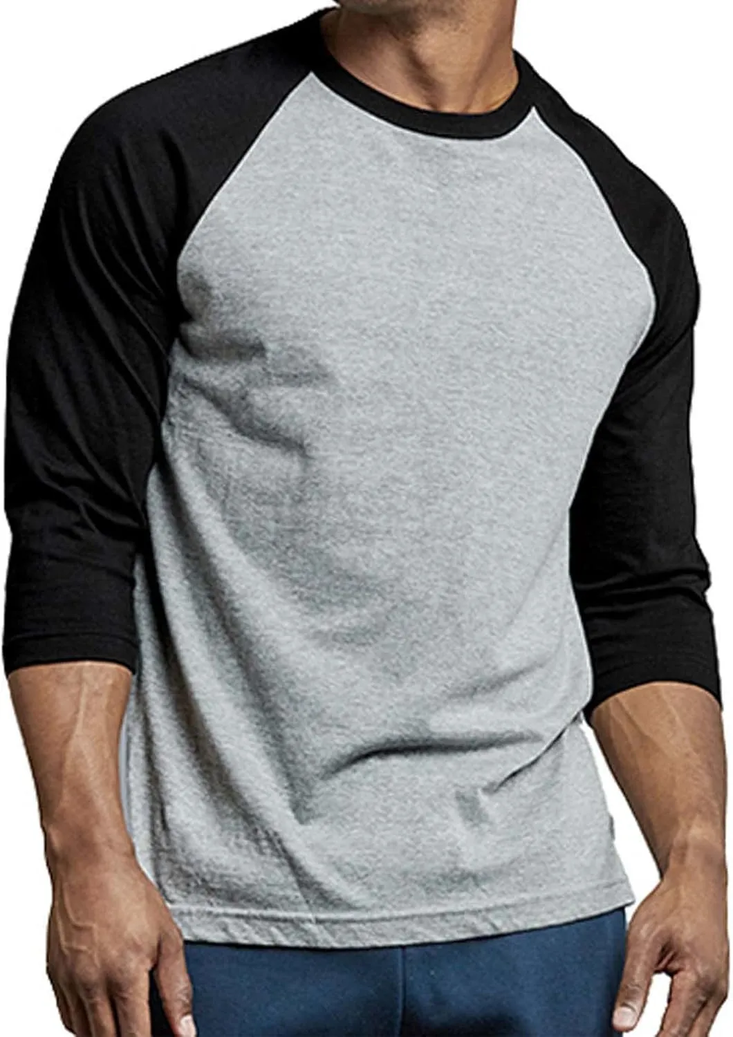 Men's Raglan Baseball Tee Shirt - Casual T-Shirts