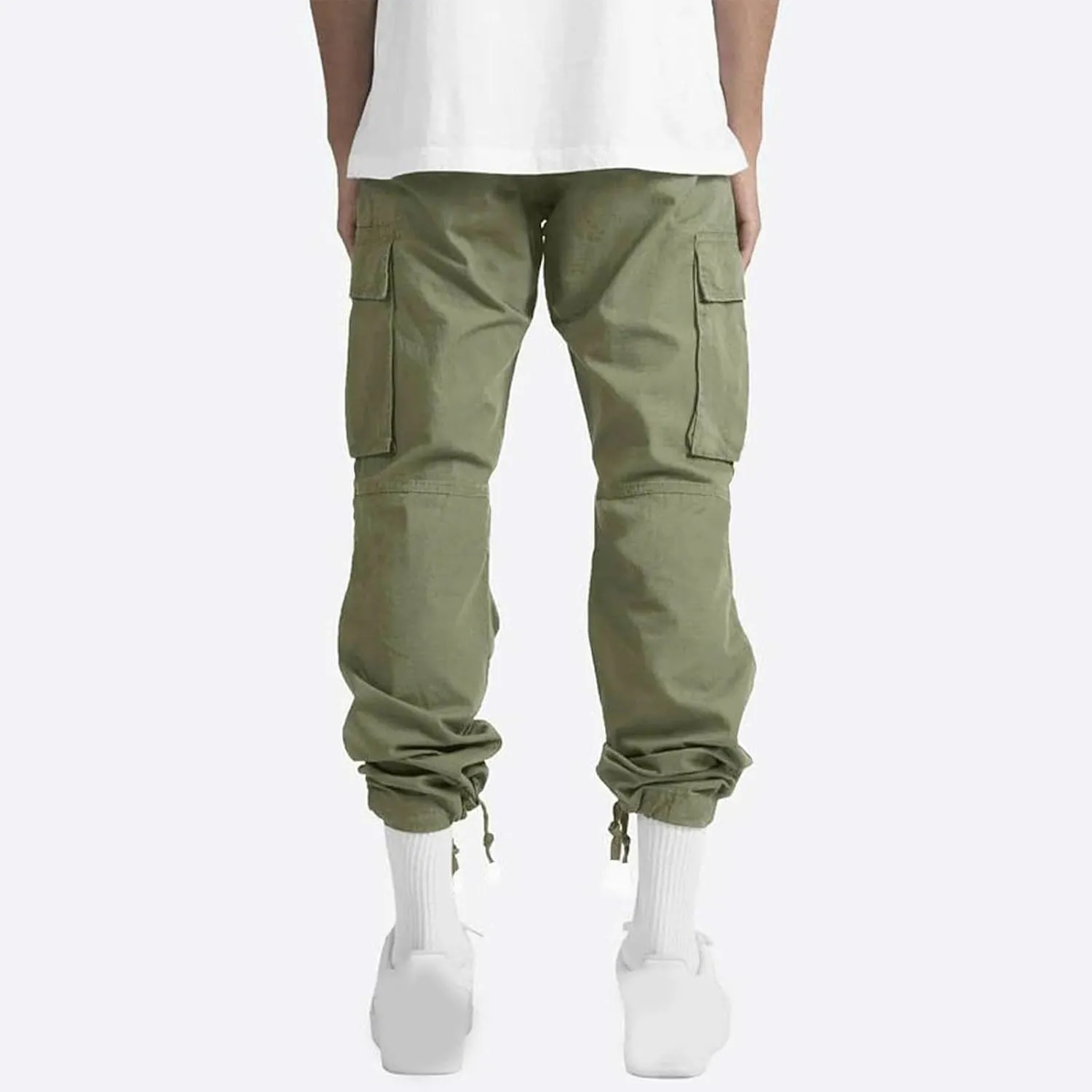 Men's Relaxed Fit Cargo Pants Baggy Straight Leg Pant Outdoor Sweatpants Loose Comfy Trousers Track Bottoms Plus Size